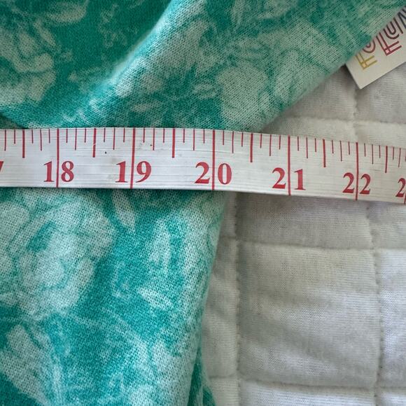 LULAROE Womens Sweater Large Blue Sarah Open Cardigan Duster Floral Soft Knit - Picture 11 of 14